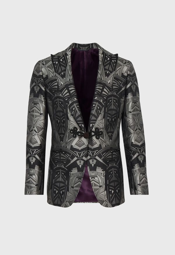 Paul Stuart Silk Woven Deco Dinner Jacket, image 1