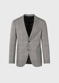 Paul Stuart Grey Cashmere & Silk Plaid Jacket, thumbnail 1