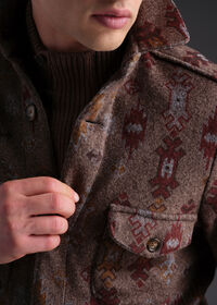 Paul Stuart Printed Plaid Shirt Jacket, thumbnail 5