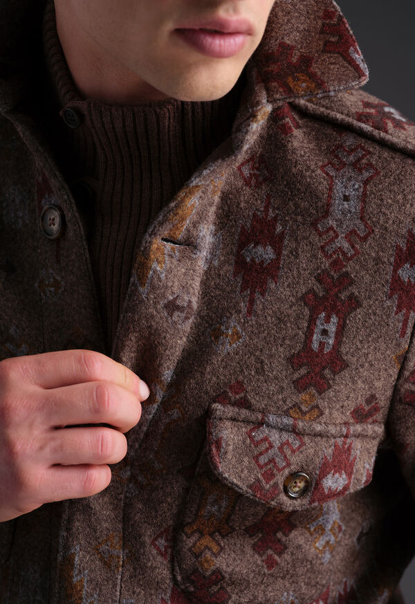 Paul Stuart Printed Plaid Shirt Jacket, image 5