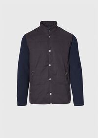 Paul Stuart Belsetta Bomber Jacket with Cashmere Knit Sleeves, thumbnail 1
