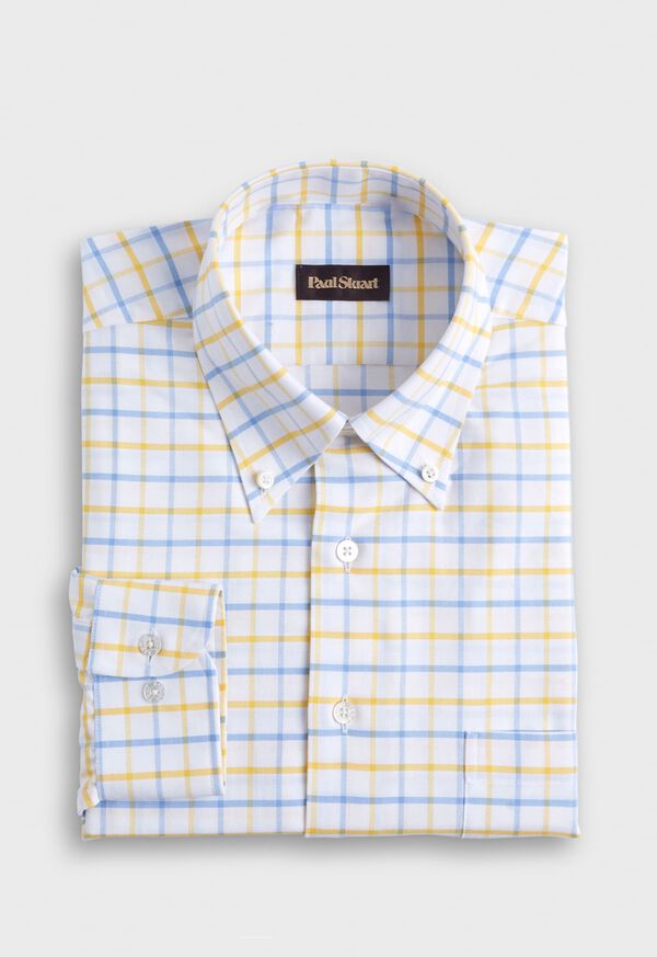 Paul Stuart Cotton Two Color Tattersall Sport Shirt, image 1