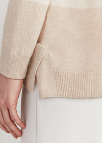 Paul Stuart Striped Boatneck Cashmere Sweater, thumbnail 4