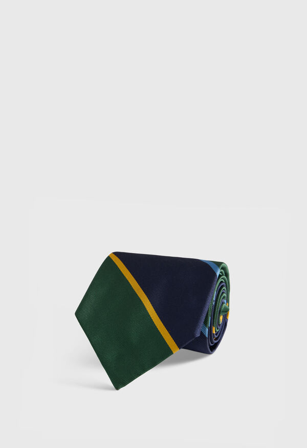 Paul Stuart Multicolor Block Stripe Tie, image 1