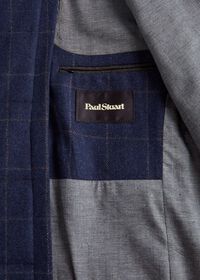 Paul Stuart Wool Windowpane Hybrid Sport Jacket with Gilet, thumbnail 6