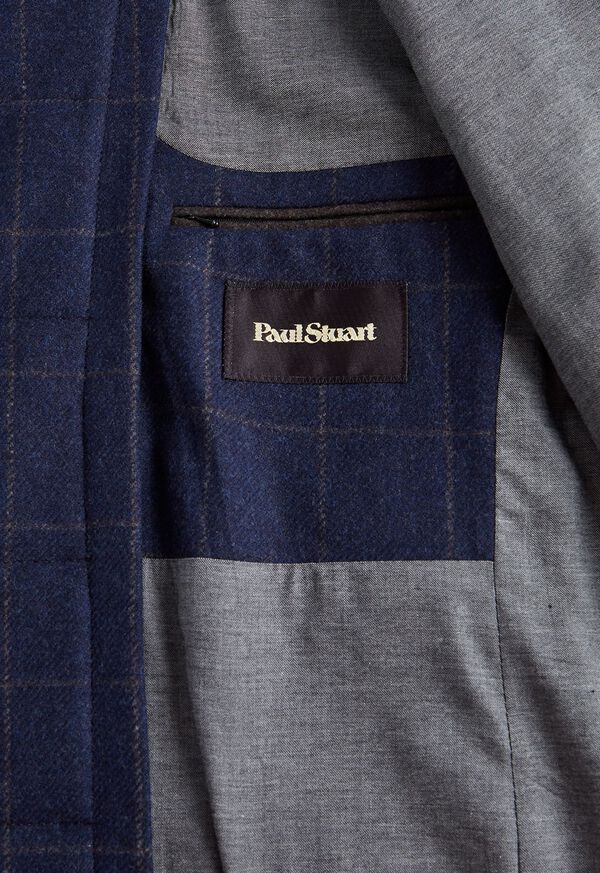 Paul Stuart Wool Windowpane Hybrid Sport Jacket with Gilet, image 6