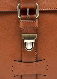 Paul Stuart Bridle Leather Briefcase with Shoulder Strap, thumbnail 5