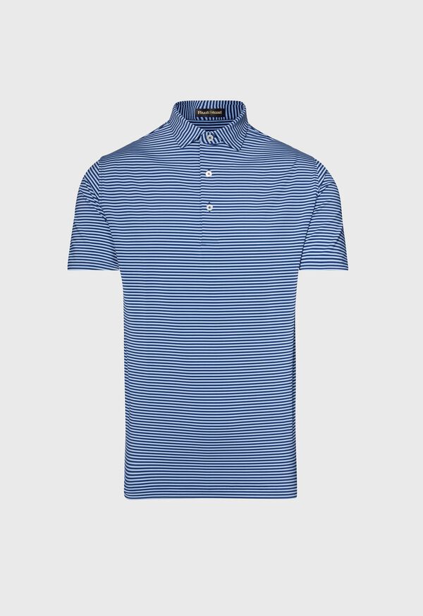 Paul Stuart Two Color Stripe Performance Polo