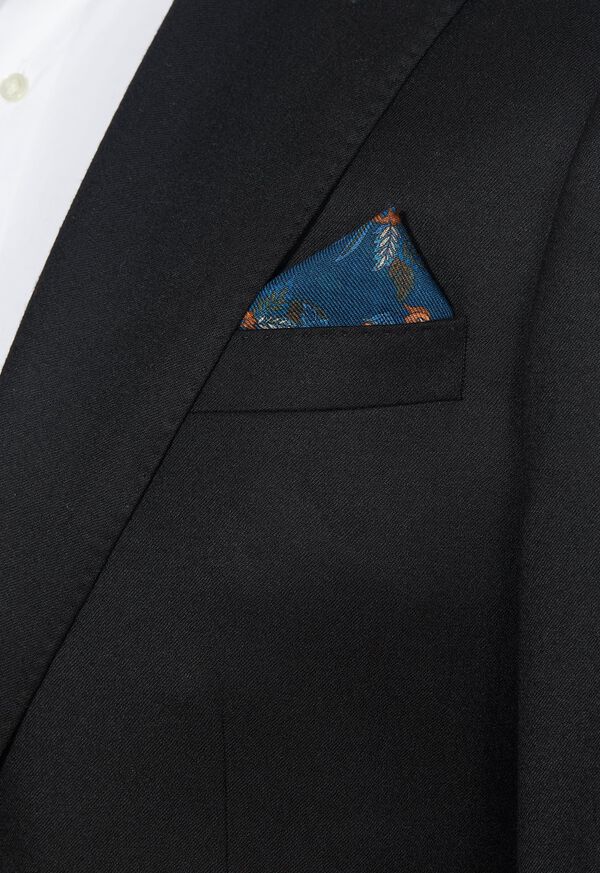 Paul Stuart Deer & Bird Print Pocket Square, image 4