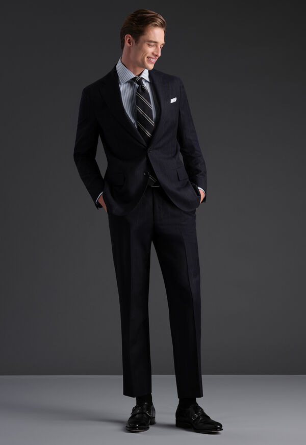 Paul Stuart Fainted Chalk Stripe Flannel Suit, image 2