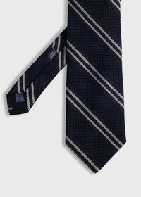 Paul Stuart Silk Grenadine Stripe Tie, thumbnail 1