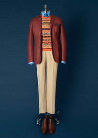 Paul Stuart Red Shetland Wool Soft Jacket, thumbnail 2