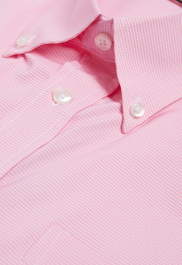 Paul Stuart Houndstooth Performance Sport Shirt, image 4