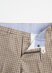 Paul Stuart Gun Check Plain Front Pant, thumbnail 2