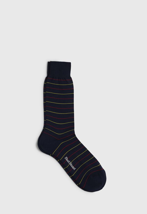 Paul Stuart Striped Sock, image 1