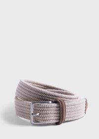 Paul Stuart Braided Wool Belt with Suede Trim, thumbnail 1