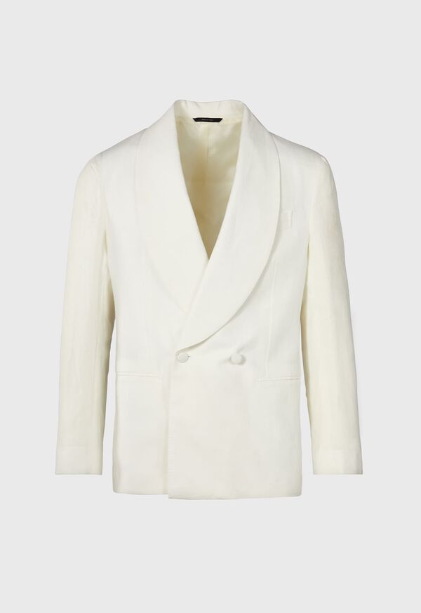 Paul Stuart Linen Double Breasted Dinner Jacket, image 1