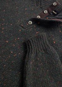 Paul Stuart Wool & Cashmere Donegal Button Mock Neck, thumbnail 3