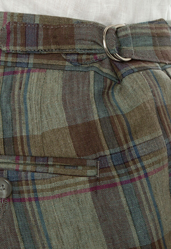 Paul Stuart Plaid Linen Trouser, image 3