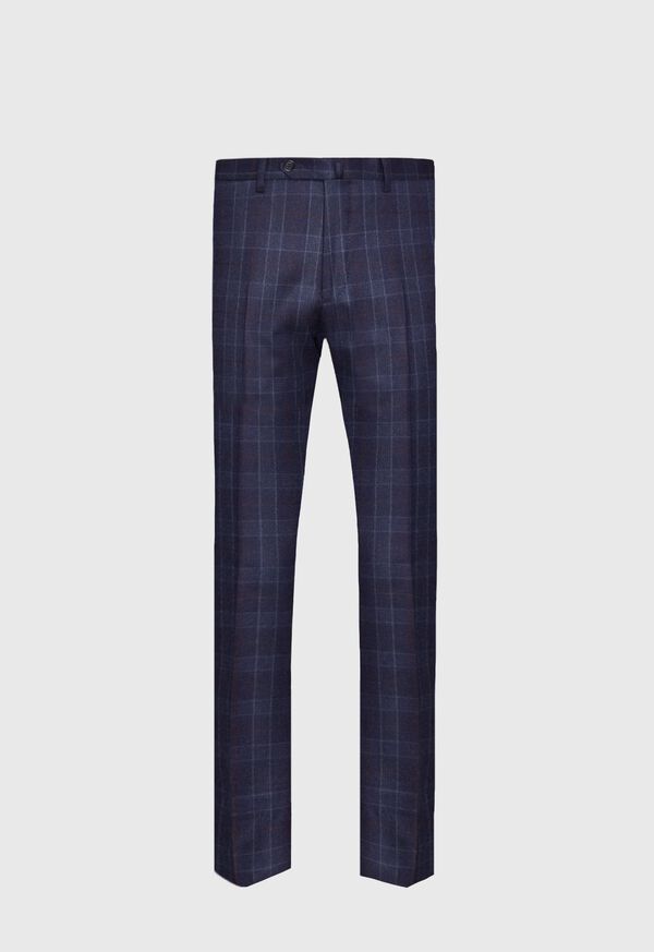 Paul Stuart Navy Plaid Wool Suit, image 5