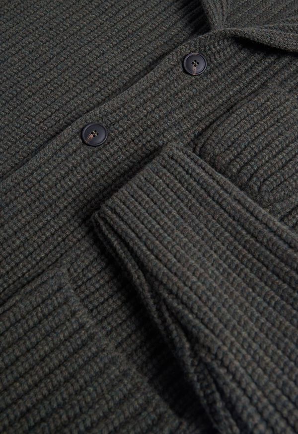 Paul Stuart Ribbed Sweater Jacket, image 2
