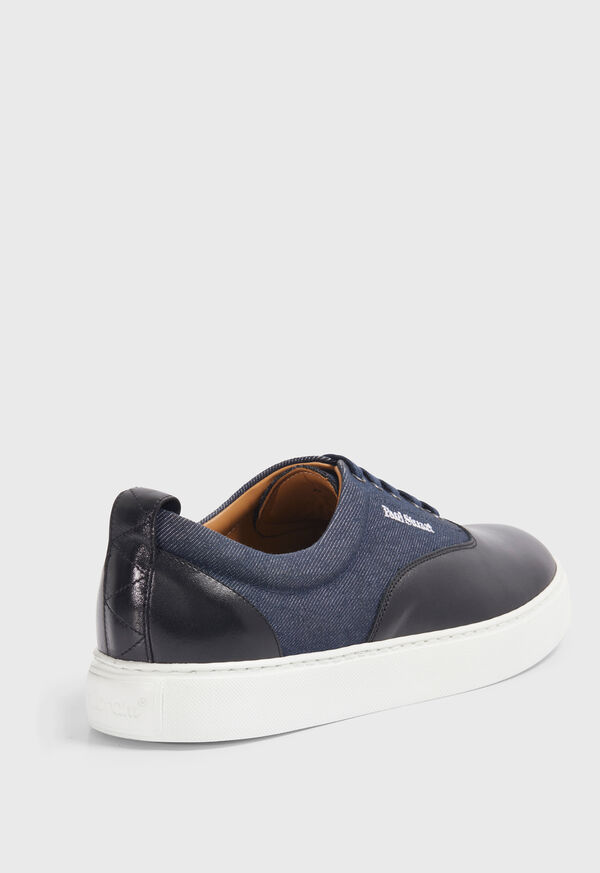 Paul Stuart Star Leather and Denim Sneaker, image 3