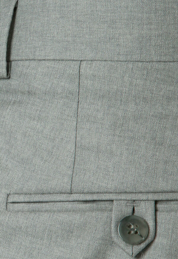 Paul Stuart Wool Blend Silver Trouser, image 4