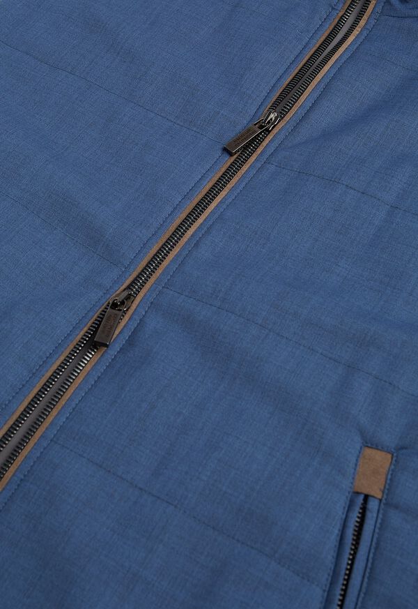 Paul Stuart Performance Wool Vest With Suede Trim, image 3
