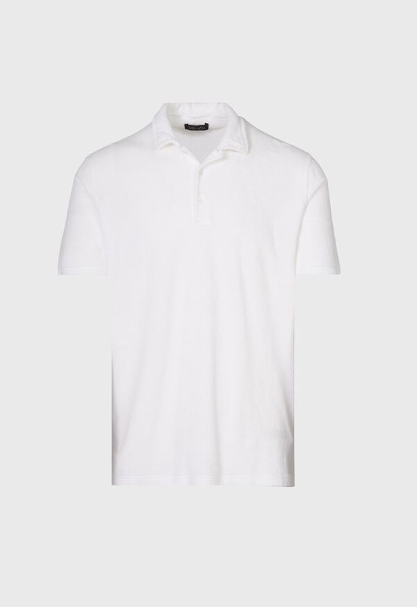 Paul Stuart Cotton Terry Cloth Short Sleeve Polo, image 1