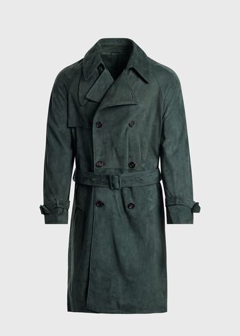 Paul Stuart Lightweight Suede Trench