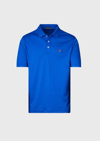 Paul Stuart Pima Interlock Logo Polo