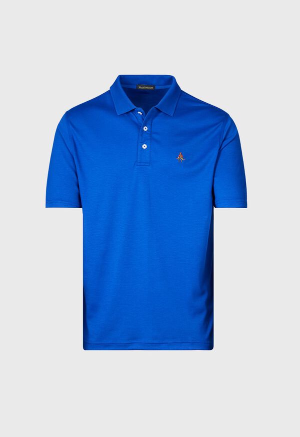 Paul Stuart Pima Interlock Logo Polo, image 1