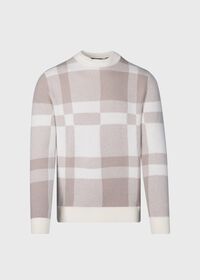 Paul Stuart Cashmere Jacquard Crewneck Sweater, thumbnail 1