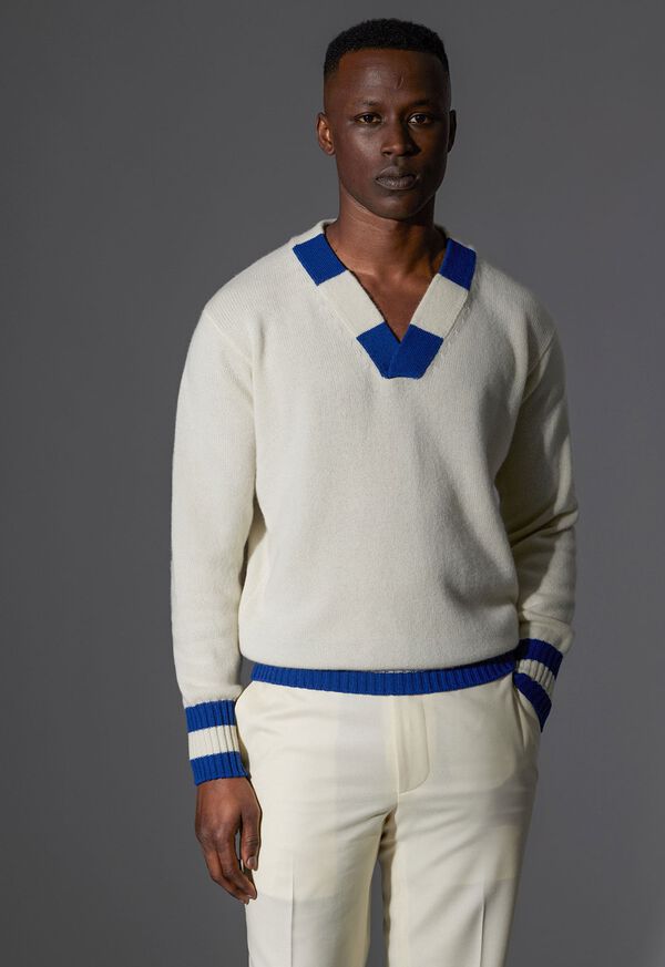Paul Stuart Cashmere Cricket Sweater, image 4