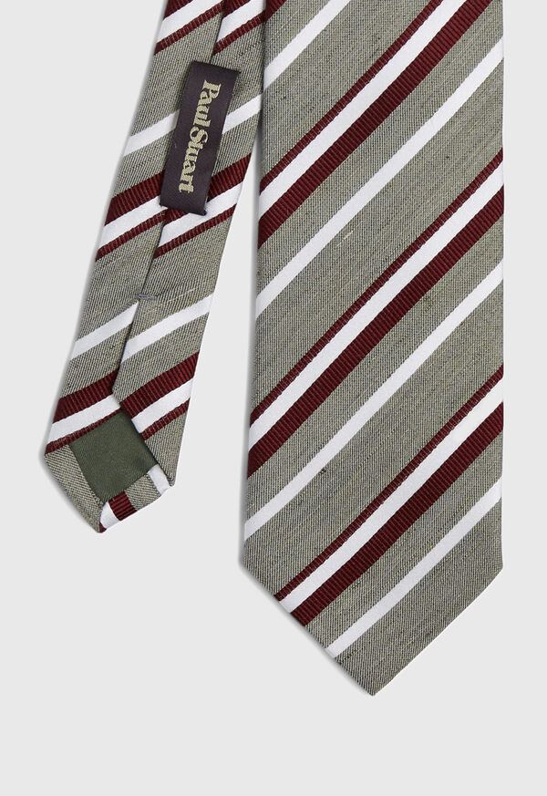 Paul Stuart Stripe Silk Tie, image 1