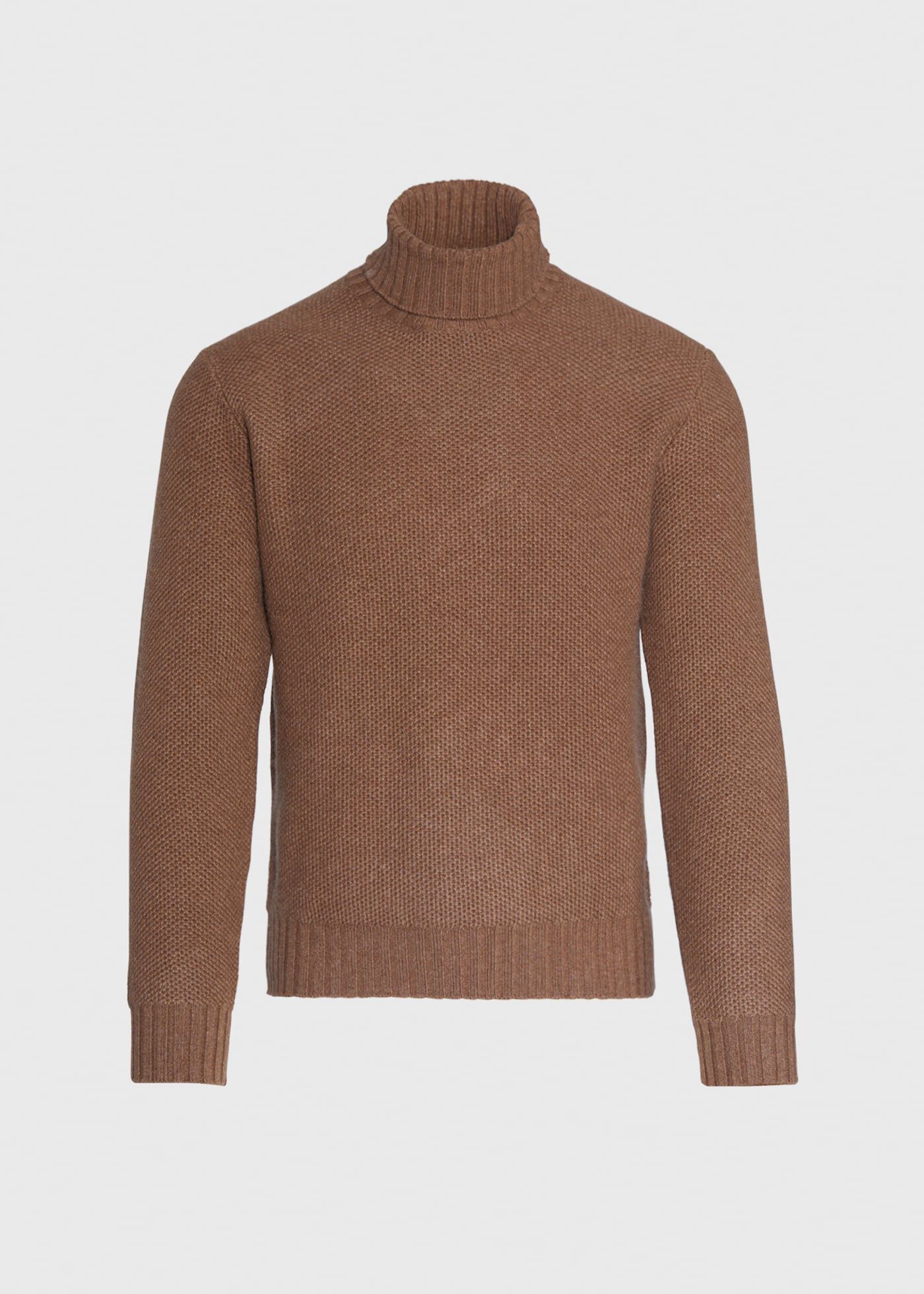 Cashmere Pique Turtleneck Sweater