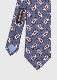 Paul Stuart Paisley Silk Tie, thumbnail 1
