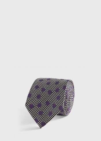 Paul Stuart Circle and Houndstooth Silk Tie