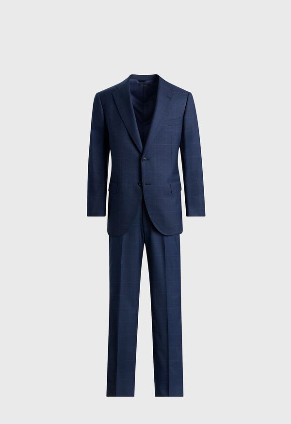 Paul Stuart Wool & Silk Tonal Plaid Suit, image 1
