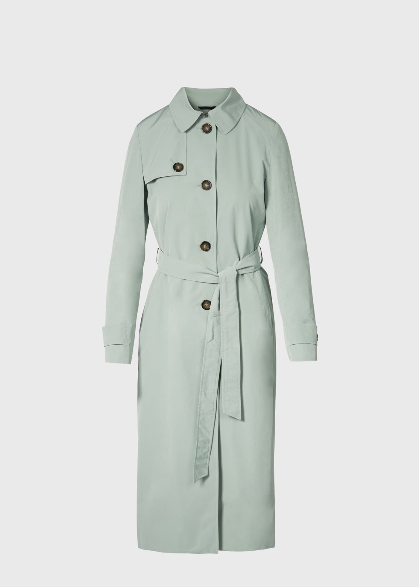 Sage green trench best sale coat
