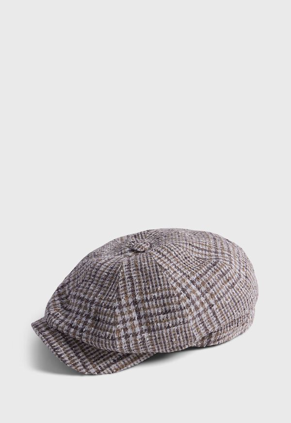 Paul Stuart Plaid Newsboy Hat, image 1
