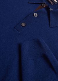 Paul Stuart Cashmere Polo with Suede Trim, thumbnail 2