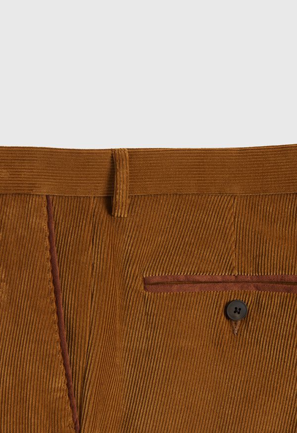 Paul Stuart Suede Trimmed Corduroy Trouser, image 3