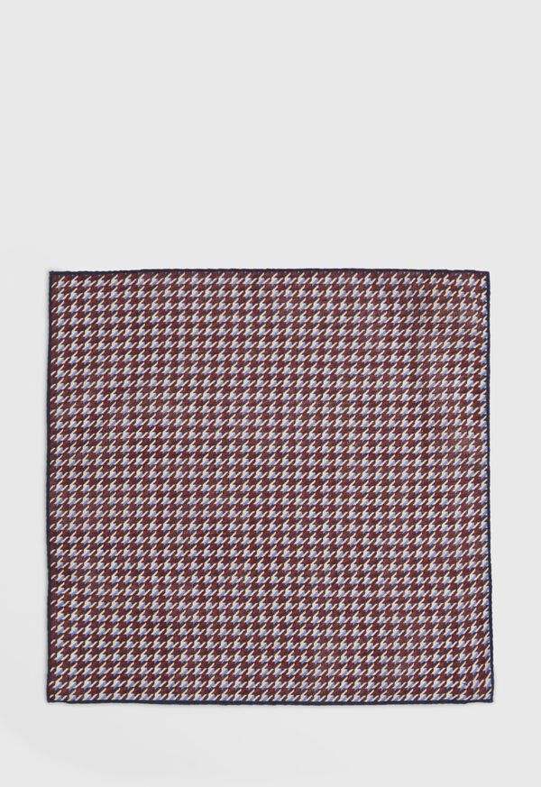 Paul Stuart Wool Houndstooth Print Pocket Square, image 2