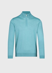 Paul Stuart Cashmere & Silk Quarter Zip Pullover, thumbnail 1