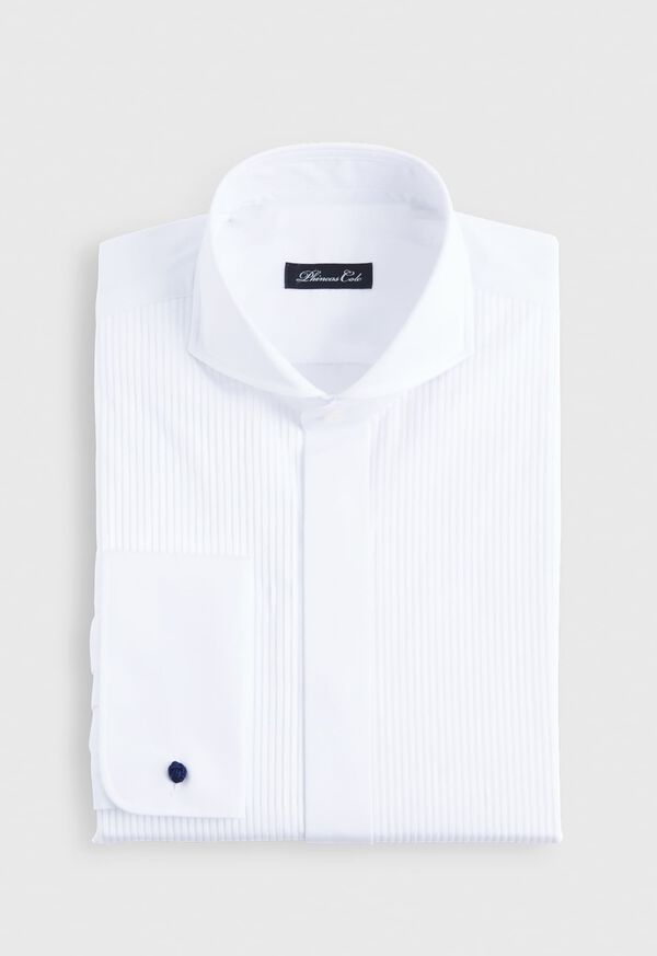 Tonal Stripe Bib Front Tuxedo Shirt