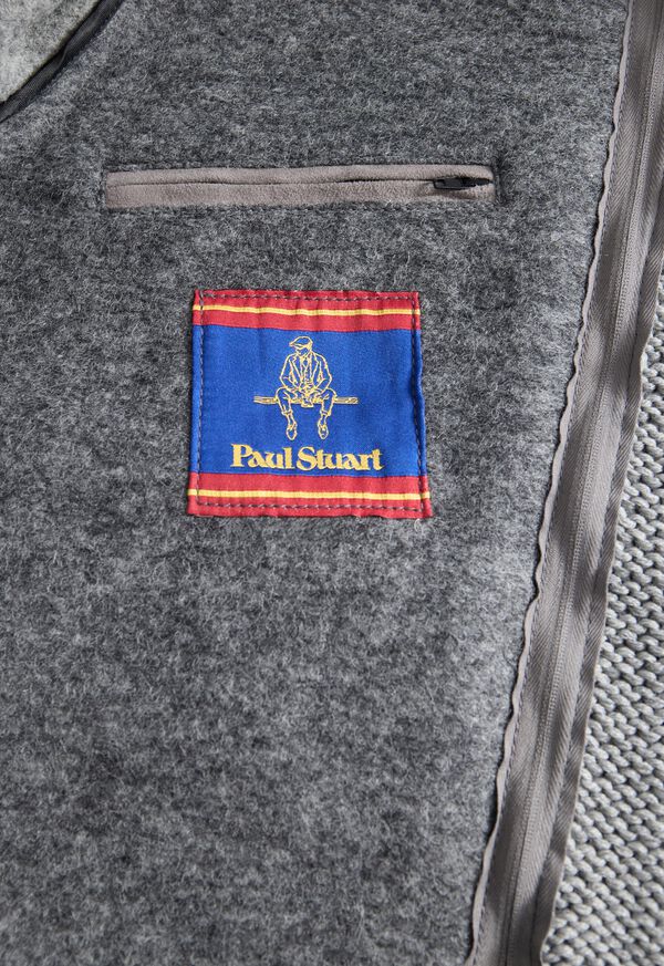 Paul Stuart Jacket with Knit Collar, image 5