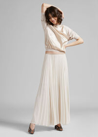 Paul Stuart Long Pleated Skirt, thumbnail 2