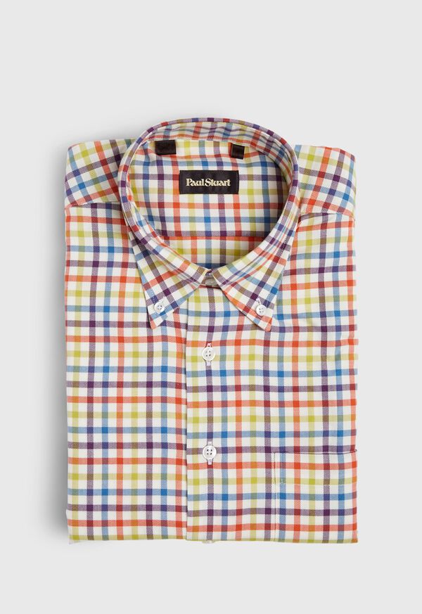Paul Stuart Brushed Flannel Check Sport Shirt, image 1