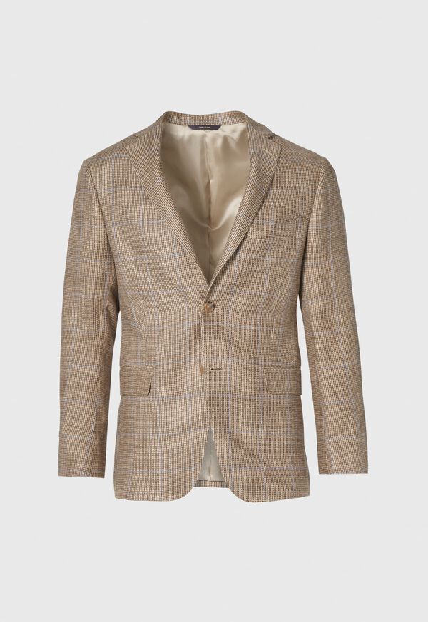 Paul Stuart Linen & Silk Plaid Summer Sport Jacket, image 1